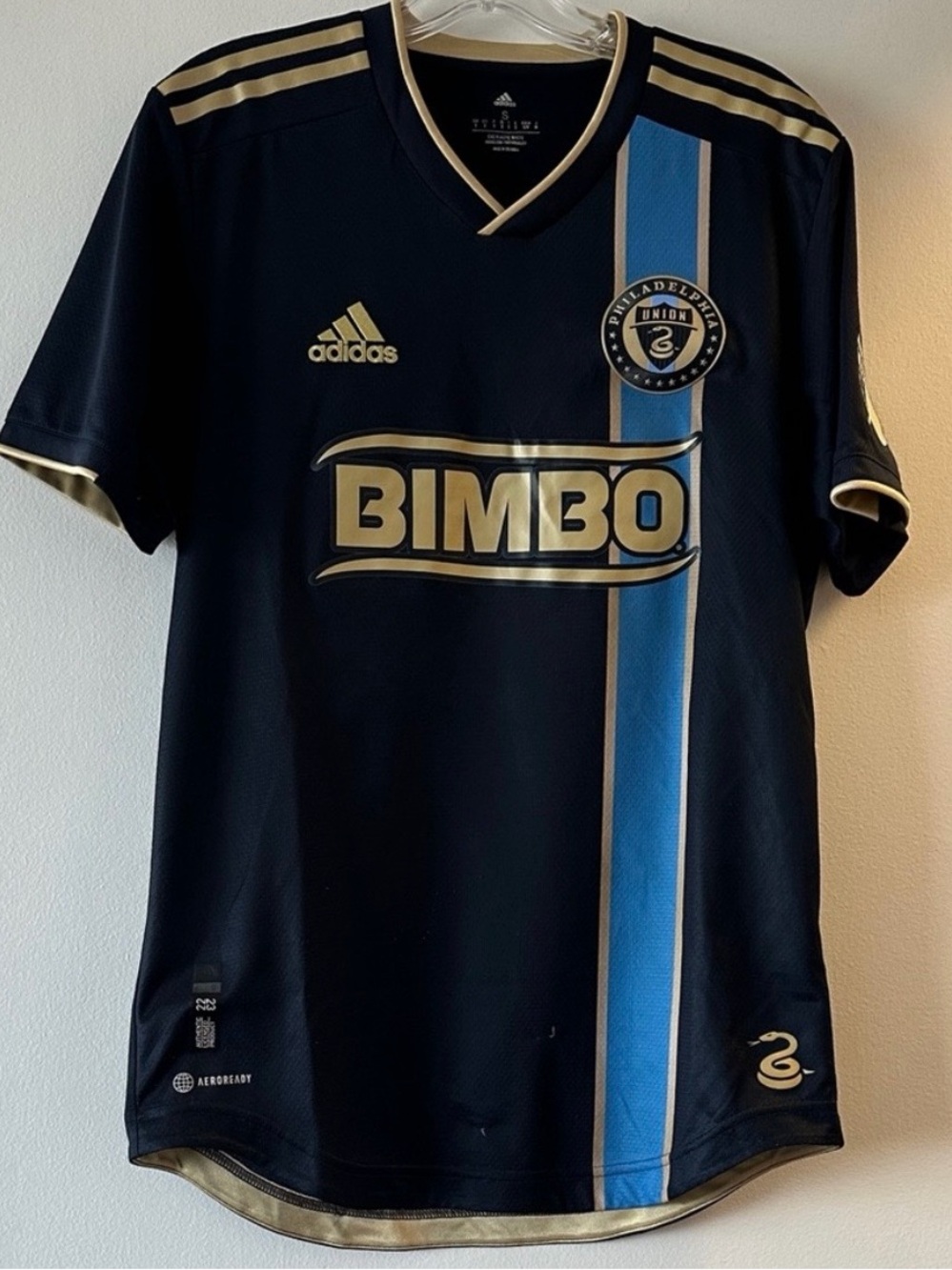 Adidas Philadelphia Union 2022-2023 Gazdag #6 Home Soccer Jersey MLS Mens Small